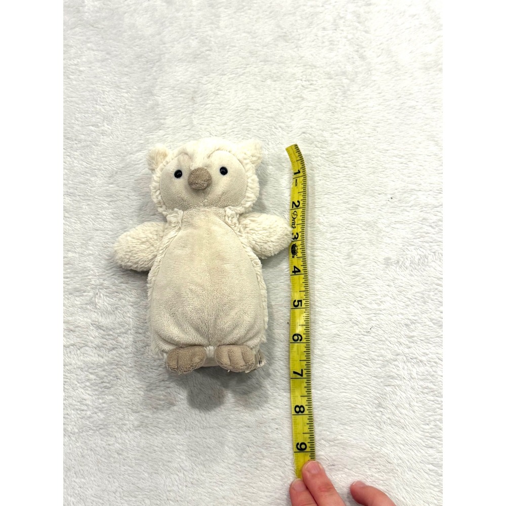 Jellycat Bashful Snowy Owl Retired Cream White Plush Stuffed Animal 9 Inch - Picture 2 of 9